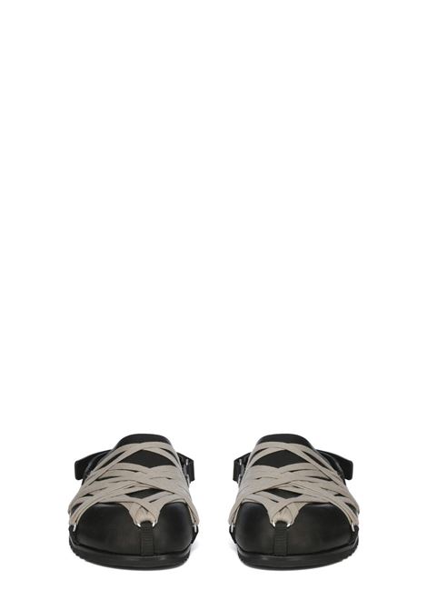 sandali megalaced mule granola uom neri RICK OWENS | RU01E5813 LOOW109
